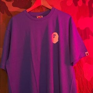 BAPE MULTI LOGO TEE BLUE XXL DEADSTOCK